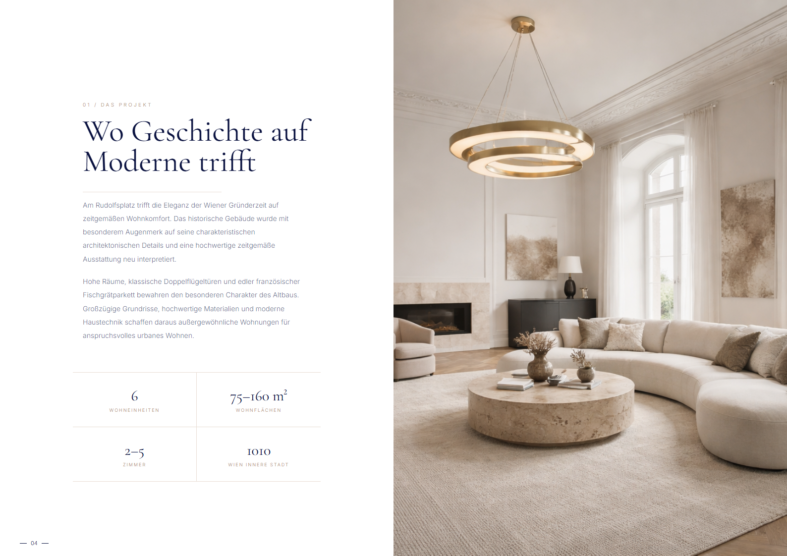 Immobilien Projektfolder Seite 4-5
