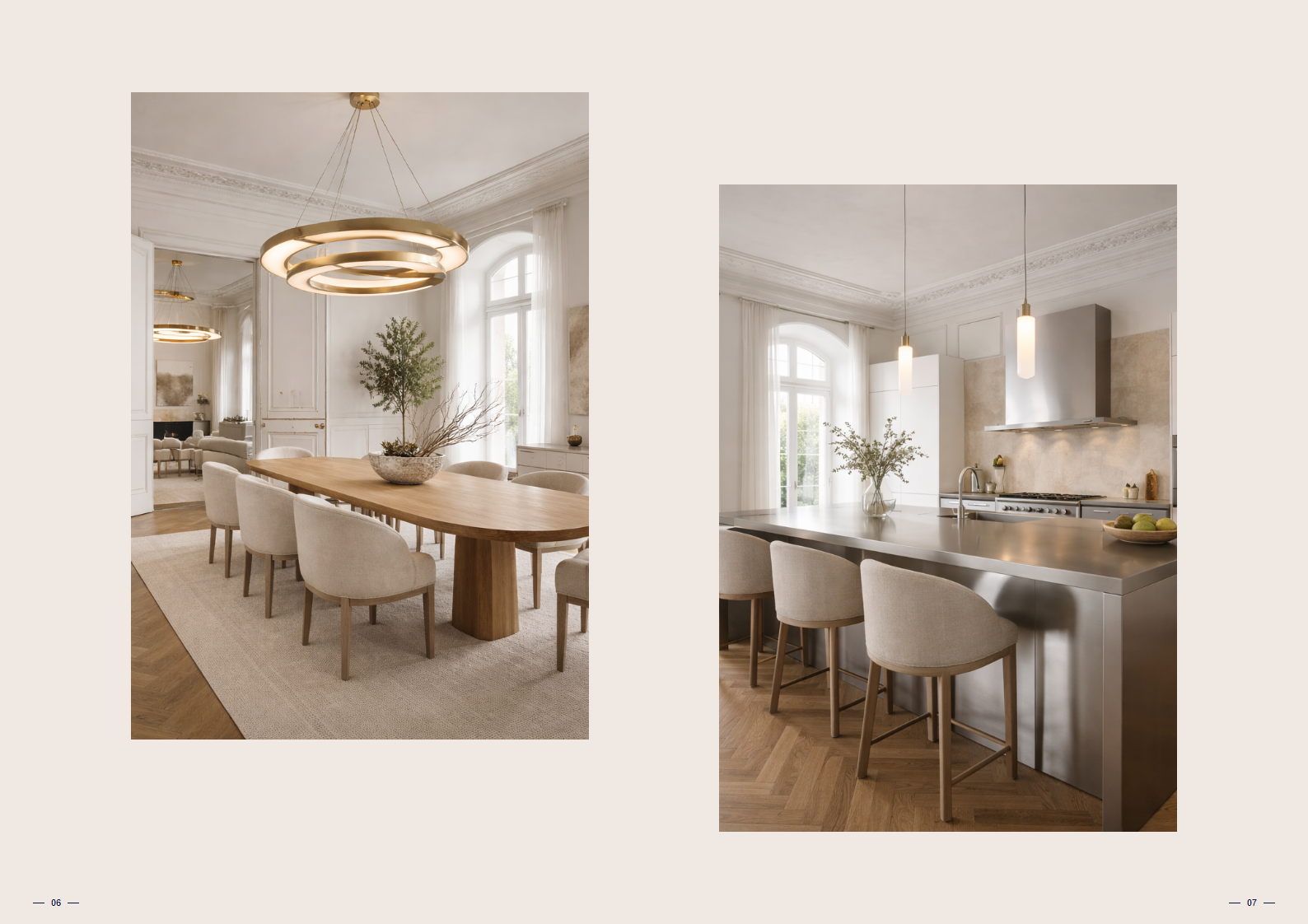 Immobilien Projektfolder Seite 6-7