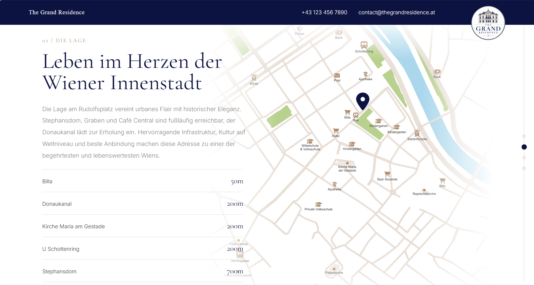 Projektwebsite Beispiel